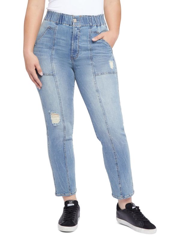 Seven7 Bryant High Rise Straight Jeans